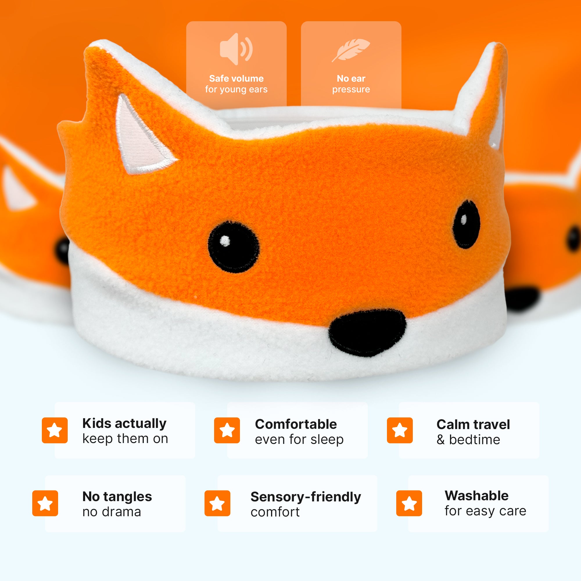 CozyPhones 3.0 Headband Headphones 🦊